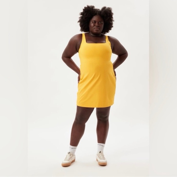 Girlfriend Collective Tommy Dress in Citrine, size XXL - Picture 1 of 6